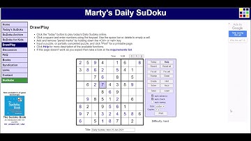 Sudoku 1/26/21 hard - no copyright Clean Break