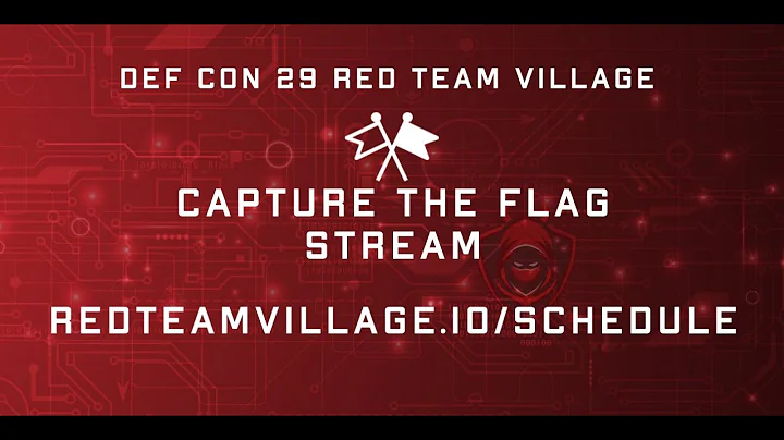 DC29 Red Team Village CTF Stream Schedule - DAY 1