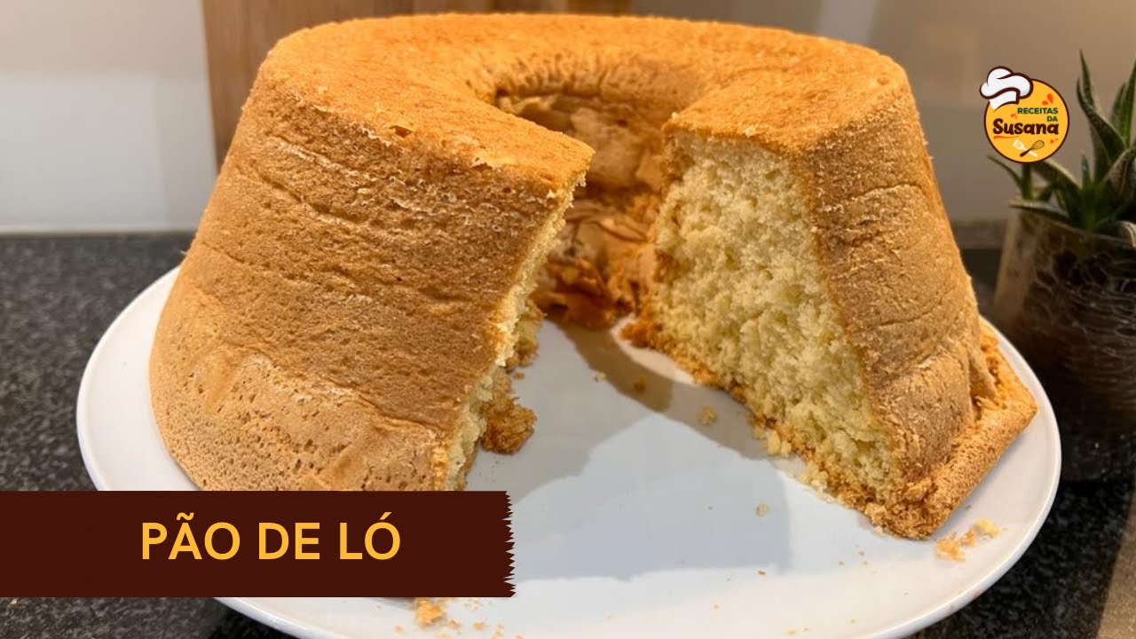 COMO FAZER PÃO DE LÓ COM APENAS 4 INGREDIENTES | receitas da susana correia