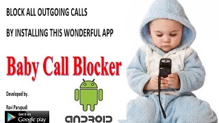 Child Proof App for  Android devices Calls "Baby Call Blocker" screenshot 1