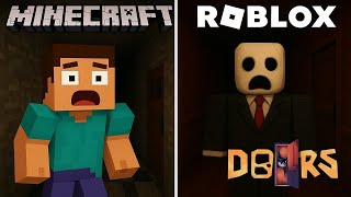 MİNECRAFT korku oyunu oynadım. (MİNECRAFT DOORS)