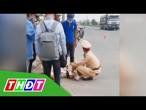 Video Vĩnh Phúc: Khởi tố 2 đối tượng tông gãy chân Cảnh sát... - youtube