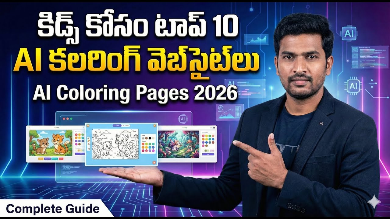 Top 10 AI Coloring Pages Websites for Kids 2026