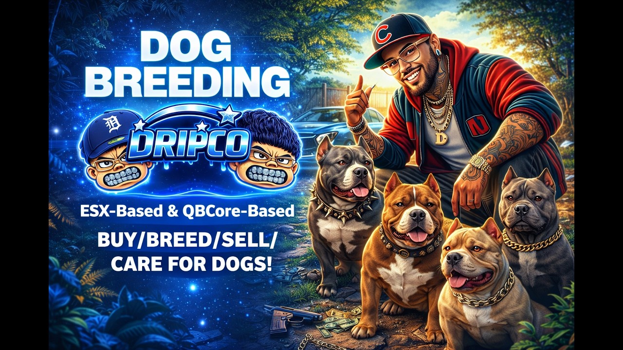 🐾 DRIPCO DOG BREEDING SCRIPT 🐾 FIVEM/ GTA RP - YouTube