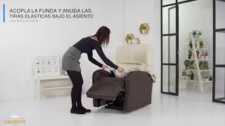 ✅  FUNDA DE SILLÓN RELAX  Elástica