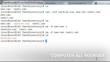 Tar and untar the files in linux