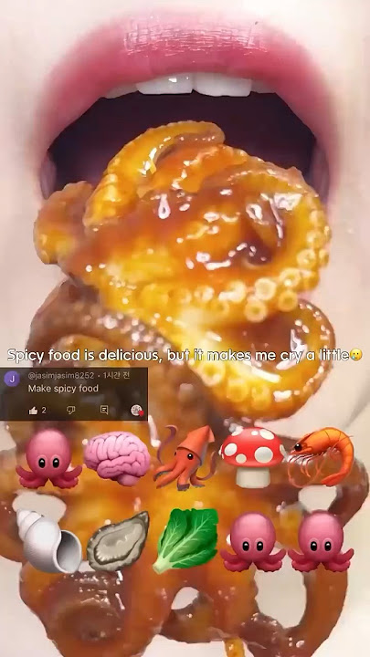 asmr SPICY EMOJI FOOD eating sounds(sped up)