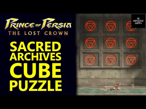Prince of Persia Lost Crown Red Cube Puzzle in Sacred Archives Temple of Knowledge