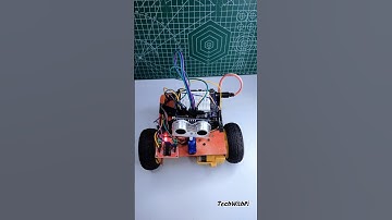 DIY Obstacle Avoiding Robot Prototype | Ultrasonic Sensor + Arduino 🔧 #diy #diyprojects#robot #viral