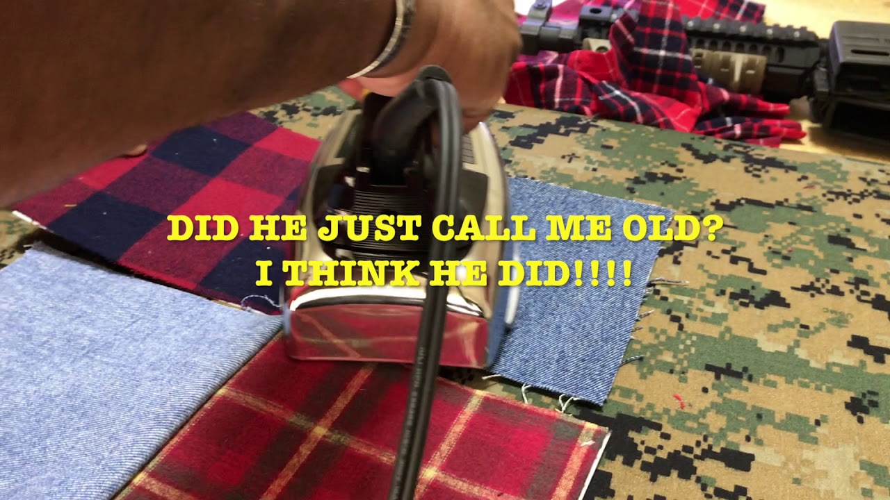 Creating the blocks for the Tough Guy Quilt