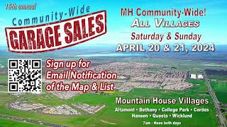 Sign up for email updates on the 2024 Mountain House Garage Sales event