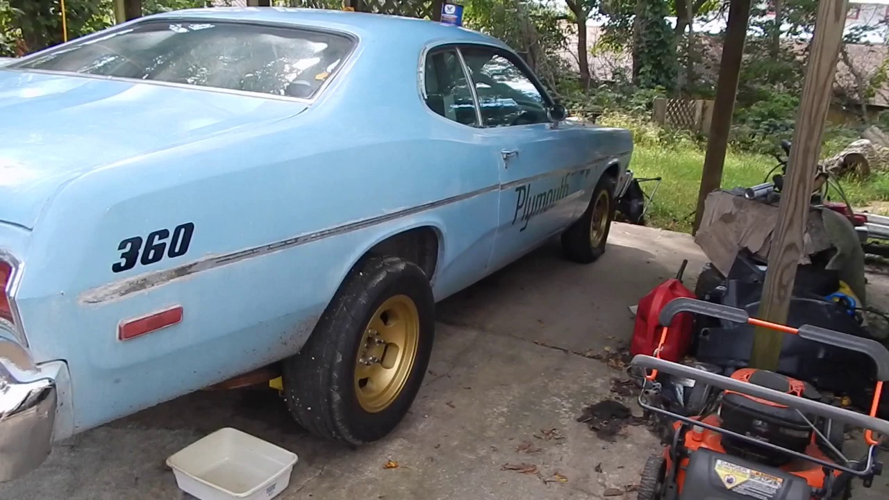 Duster Rear End Swapping Gears 8.75 Rear End Plymouth Duster - YouTube