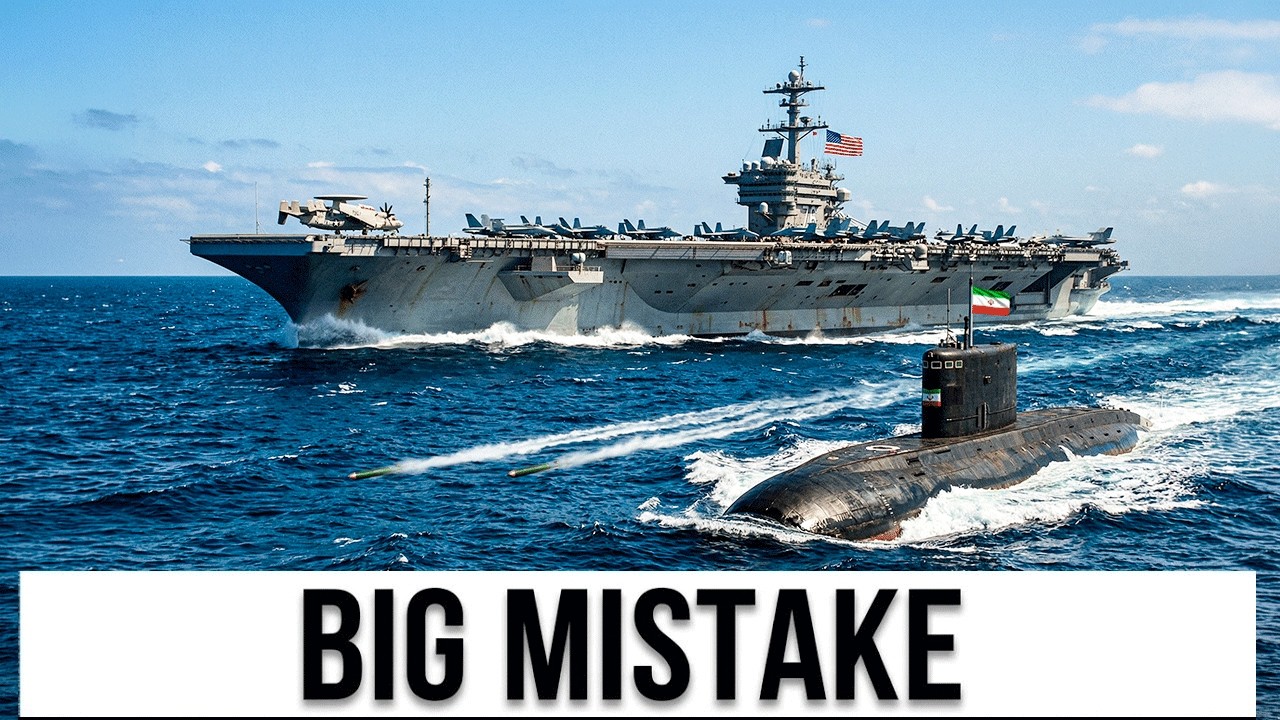 Iran Kilo Submarine Fires 2 TORPEDOES at USS Abraham Lincoln. Response OBLITERATED Iran Fleet