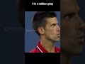 Djokovic making surreal shot #tennis #tennislife #djokovic #sinner #federer #nadal #shorts