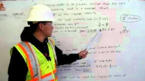 Rigging Cert. Requirement 3 of 4 by Vincent Zuniga - Safe Working Load