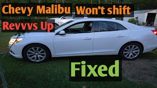 Chevy Malibu won't shift, not the transmission. simple fix 2012-2018