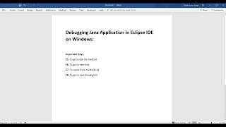 Debugging Java Application