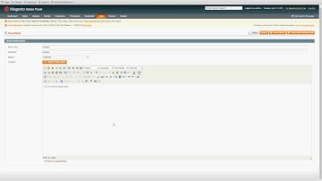 Static block and CMS page creation in Magento