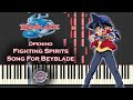Bakuten Shoot Beyblade 爆転シュートベイブレード Opening - Fighting Spirits - Synthesia Piano Cover / Tutorial