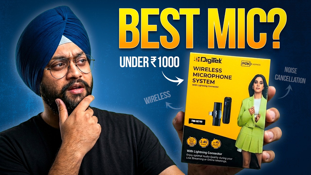Wireless Microphone Under 1000/- | Digitek DWM-002 Wireless Microphone | Worth It Or Not?