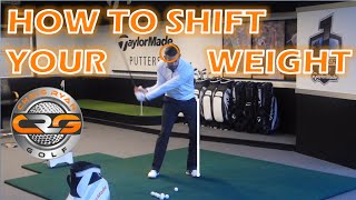 HOW TO SHIFT YOUR WEIGHT IN THE DOWNSWING