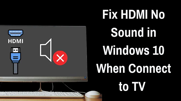 Fix HDMI No Sound in Windows 10 When Connect to TV - No HDMI Audio Device Detected