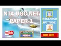 Research aptitude short note NTA UGC NET paper 1  by UGC NET GUIDE Academy
