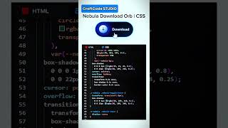 Nebula Download Orb | CSS | CraftCode STUDIO #coding #craftcodestudio #frontend #webdevelopnent #css