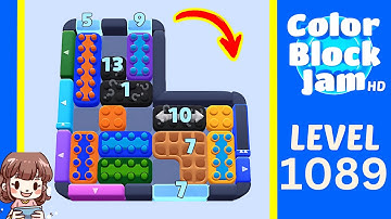 Color Block Jam Level 1089 Solution Walkthrough