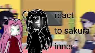 ♡team 7 react to inner sakura♡