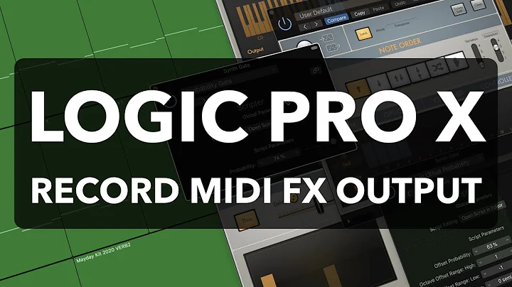 Logic Pro X - Record MIDI FX Output as MIDI