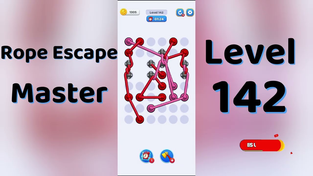 Rope Escape Master Level 142 Walkthrough 🪢🧠 | Puzzle Escape Game | Go Answer