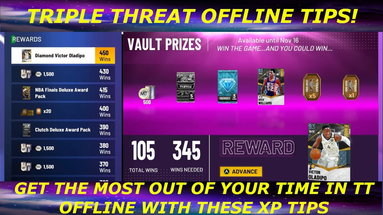 DO THESE THINGS TO WIN EVERY GAME OF TRIPLE THREAT OFFLINE! GET THE MOST XP POSSIBLE INA NBA 2K21 MT