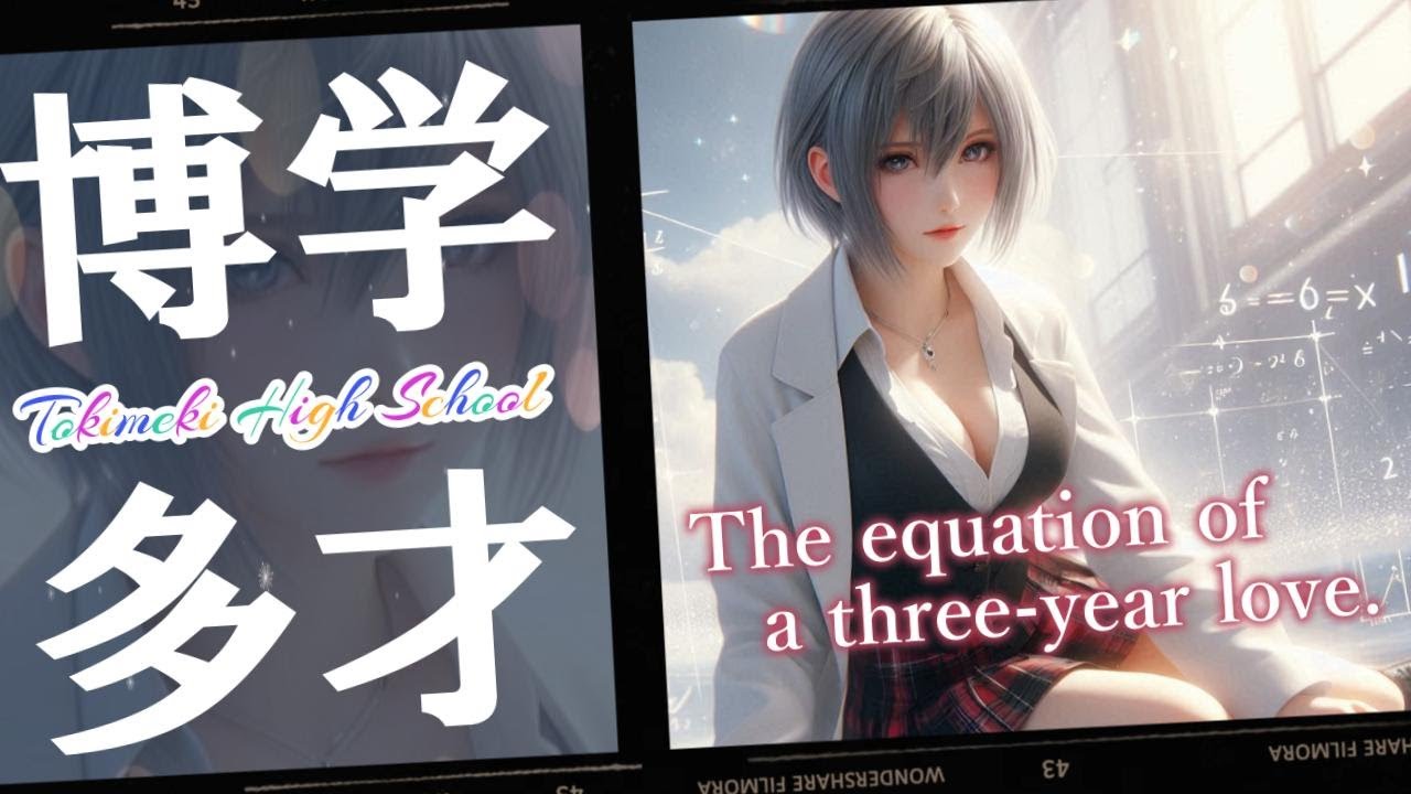 【三年間の恋の方程式】 ～ときめきメモリアル 博学多才な秘蔵っ子～ 生成AI美少女 Animon版