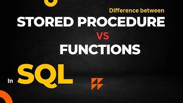 difference between stored procedure vs function in sql .