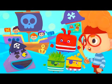 Cutie Cubies 🎲 Cubo-Pirates 🚢 All Episodes collection 05-15 🌈 Moolt Kids Toons