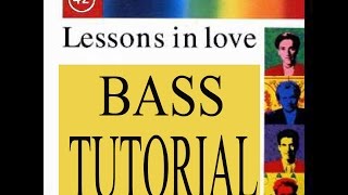 Video thumbnail of "Lessons in Love - Bass Tutorial - Mark King - Slap bass lesson"