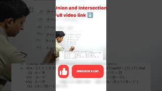📘 Union & Intersection Class 11 Maths Chapter – SETS🔥 NCERT Exercise 1.4
