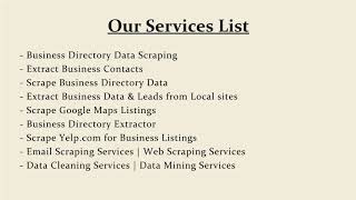 Scraping Dental Directories for Dentists List