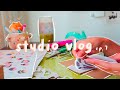 ☆ studio vlog ep. 7: avatar stickers takeover, packing orders, and posca doodles