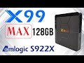 X99 Max Amlogix S922X 128GB Android 9 4K TV Box - YouTube