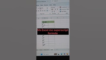 Ms Excel me superscript formula| #ytshorts #yt #ytviral #exceltips #exceltricks #excel #youtubeshor