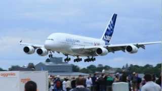 Amazing Aircraft! - The Airbus A380 Farnborough Airshow Landing