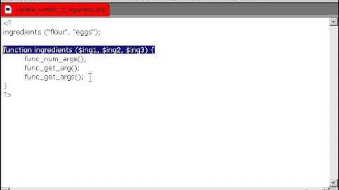 0804 Variable Numbers Of Arguments