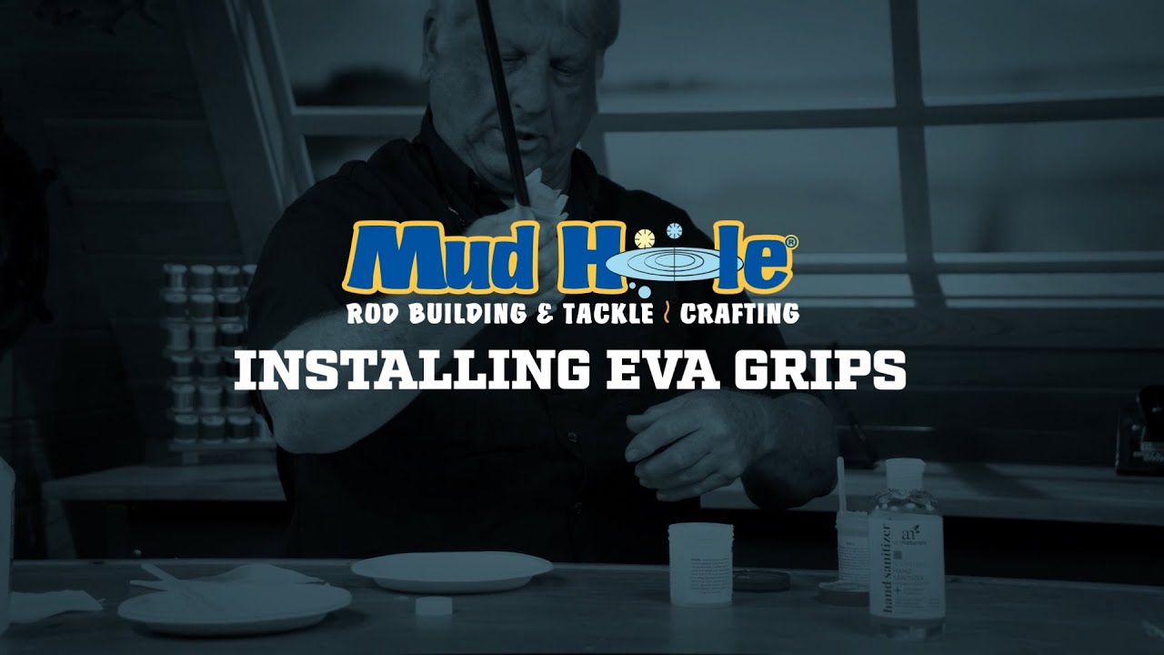 How to INSTALL LARGE EVA GRIPS on Big CUSTOM FISHING RODS