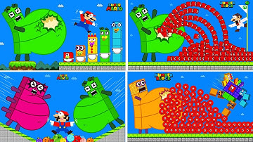 Finish the pattern? Mario and Number Blocks Escape Giant PREGNANT Maze | All Episodes