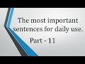 Daily Use Sentences Quiz