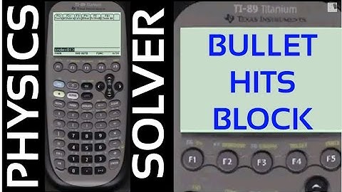 Physics Solver | Projectile Hits Block: Find Block Speed