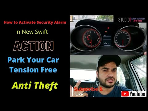 Swift me shock sensor kaise activate kare? How to Activate Anti-theft alarm in Swift