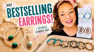 How I Make My Best Selling Earrings ✨ Beaded Hoops + Bonus Charm DIY